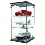 12.3X14.3X27" Clear Glass Showcase 3-Tier Countertop Display Collectible Bakery 10162