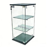 12.3X14.3X27 Clear Glass Showcase 3-Tier Countertop Display Collectible Bakery 10162