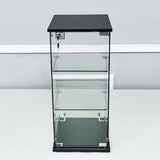 12.3X14.3X27" Clear Glass Showcase 3-Tier Countertop Display Collectible Bakery 10162