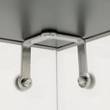 12.3X14.3X27" Clear Glass Showcase 3-Tier Countertop Display Collectible Bakery 10162