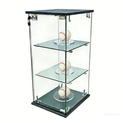 12.3X14.3X27" Clear Glass Showcase 3-Tier Countertop Display Collectible Bakery 10162