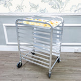 Foodservice Speed Rack Commercial Aluminum 10-Tier Sheet Pan Storage Display 10163