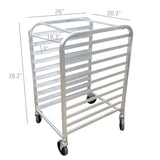 Foodservice Speed Rack Commercial Aluminum 10-Tier Sheet Pan Storage Display 10163