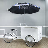 24" Tire 90 X 51.5 X 41" Vending Trike Mobile Food Beverage Bike Cart Umbrella 10165