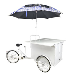 24" Tire 90 X 51.5 X 41" Vending Trike Mobile Food Beverage Bike Cart Umbrella 10165