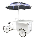 24" Tire 90 X 51.5 X 41" Vending Trike Mobile Food Beverage Bike Cart Umbrella 10165