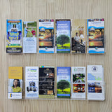 Acrylic Literature Rack Wall-mount Magazine Holder 12/24 Pockets in 2 Panels 10166