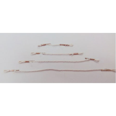 6 2 End Looped White Cotton Cord 100PK101708