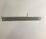 10 Dual-End Looped White Cotton Cord Barbed Cord Loop Band with Metal Barbs 100PK 101710
