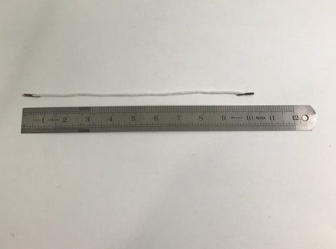 4 Dual-End White Cotton Cord Barbed Cord Band with Metal Barbs 100PK 101711