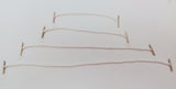 10 Dual-End White Cotton Cord Barbed Cord Band with Metal Barbs 100PK 101714