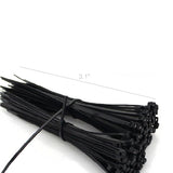 3 100PK Black Network Cable Cord Wire Tie Strap Zip Tie Nylon101720