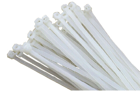 3 100PK White Network Cable Cord Wire Tie Strap Zip Tie Nylon101720