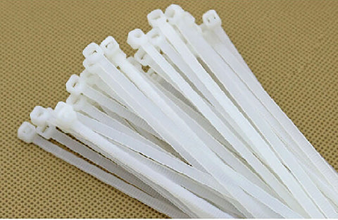 6 100PK White Network Cable Cord Wire Tie Strap Zip Tie Nylon101722