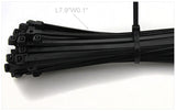 8 100PK Black Network Cable Cord Wire Tie Strap Zip Tie Nylon101723