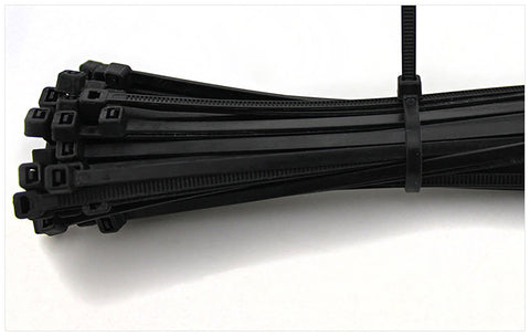 8 100PK Black Network Cable Cord Wire Tie Strap Zip Tie Nylon101723