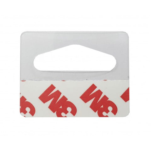Peg Hook Clear Hang Tabs   1 3/8h x 1 5/8w   100 PK 101725