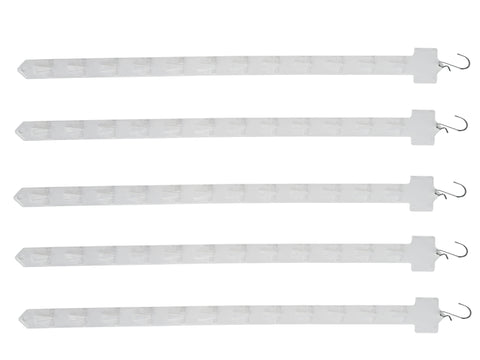 5PK Hanging Merchandising Strip Display Plastic Clip On Strips101727