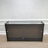 70X38X18" Half Vision Glass Showcase Wood Cabinet Floor Stand Retail Collector 10173