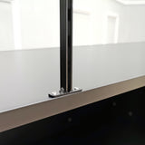 70X38X18" Half Vision Glass Showcase Wood Cabinet Floor Stand Retail Collector 10173