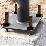 4 PIECES 4x4" Steel Plate 6GA Base for Structure Support Weldable Metal Plate 10179-4PK