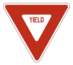 R1 2 Yield Sign 30 High Intensity Prismatic 101806