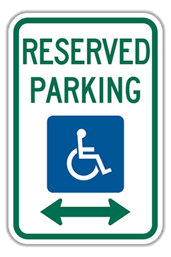Reserved Parking for Persons with Disabilities Engineer Grade Parking Signs