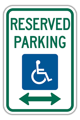 Reserved Parking for Persons with Disabilities Engineer Grade Parking Signs