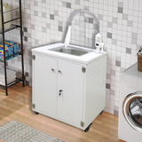 24X18X39" Portable Mobile Sink Hot Water Temperature Control Hand Wash Station 10180F
