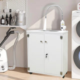 24X18X39" Portable Mobile Sink Hot Water Temperature Control Hand Wash Station 10180F