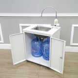 24X18X39" Portable Mobile Sink Hot Water Temperature Control Hand Wash Station 10180F