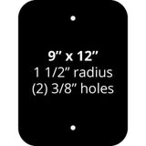 9 x 12 .080 Gauge Aluminum Sign Blank 101812
