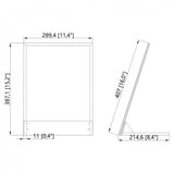11X15X8" Shoe Fitting Glass Mirror Steel Frame Home Retail Shop Tatoo Therapy 15588