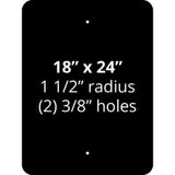 18 x 24 .080 Gauge Aluminum Sign Blank 101819