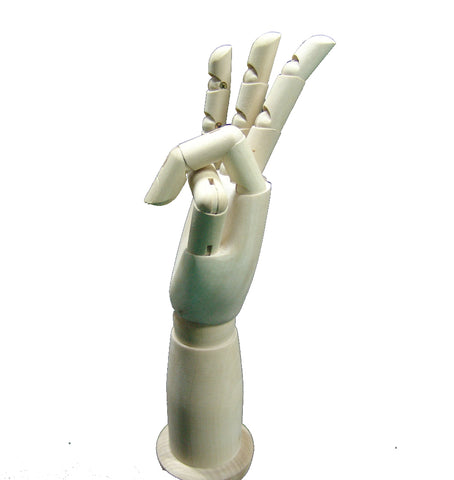 Artist Manikin 12in Wooden Articulated LEFT Hand 10182 HAND