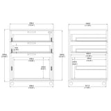 20X24X18" Filing Cabinet Legal Letter Size Night Stand Black Wood Office Home 10184