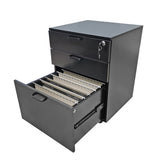 20X24X18" Filing Cabinet Legal Letter Size Night Stand Black Wood Office Home 10184