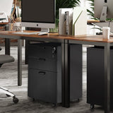 20X24X18 Filing Cabinet Legal Letter Size Night Stand Black Wood Office Home 10184