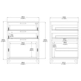 20X24X18 Filing Cabinet Legal Letter Size Night Stand Black Wood Office Home 10184
