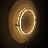 12" Round Sign Lighted LED Logo Block Signage Blank Panel Customizable Standoff 10194-With Hole