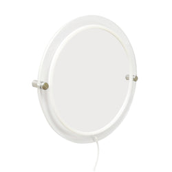 12" Round Sign Lighted LED Logo Block Signage Blank Panel Customizable Standoff 10194-With Hole