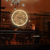 12" Round Sign Lighted LED Logo Block Signage Blank Panel Customizable 10194-Without Hole