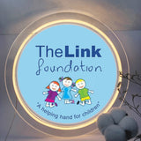 12" Round Sign Lighted LED Logo Block Signage Blank Panel Customizable 10194-Without Hole