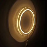 12" Round Sign Lighted LED Logo Block Signage Blank Panel Customizable 10194-Without Hole