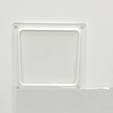 12" Square Sign Lighted LED Logo Block Signage Blank Panel Customizable Standoff 10195-With Hole