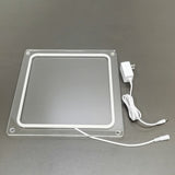 12" Square Sign Lighted LED Logo Block Signage Blank Panel Customizable Standoff 10195-With Hole