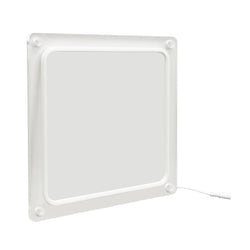 12" Square Sign Lighted LED Logo Block Signage Blank Panel Customizable Standoff 10195-With Hole