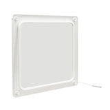 12" Square Sign Lighted LED Logo Block Signage Blank Panel Customizable Standoff 10195-With Hole