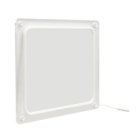 12" Square Sign Lighted LED Logo Block Signage Blank Panel Customizable Standoff 10195-With Hole