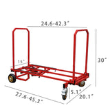 Extends Up to 24.5 to 42, Folding Transport Cart, Foldable and Lightweight 10197